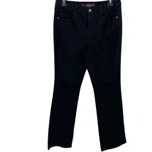 Gloria Vanderbilt Womens Black Stretch Jeans Size 6S 6 Short Classic 5 Pocket